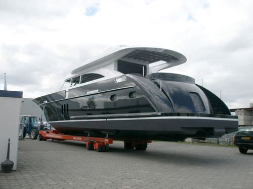 Remolque para trabajos pesados - SLW 360 AWS  - SCHILSTRA BOATLIFT SYSTEMS - para astillero naval / con dirección en todas las ruedas