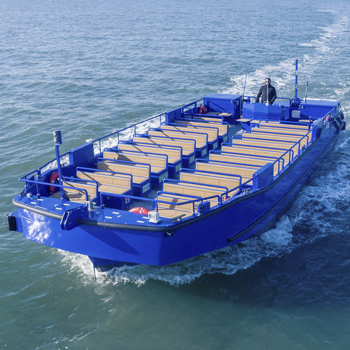 Barco profesional barco de pasajeros - H72 : 12m ECOCANAUXRAMA - ODC MARINE - intraborda / eléctrico / de aluminio