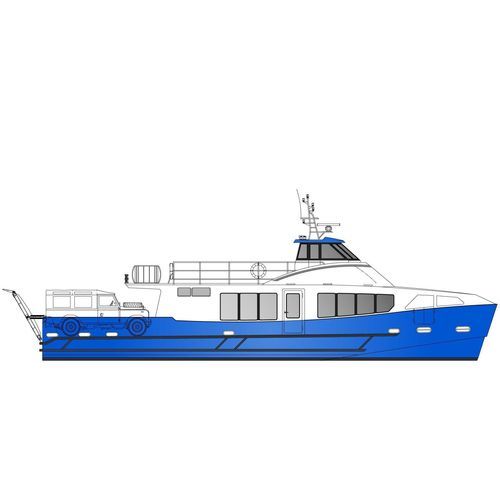 Barco profesional barco de pasajeros - 21 m - 84 pax / 6 tons - ODC MARINE - diésel / de aluminio