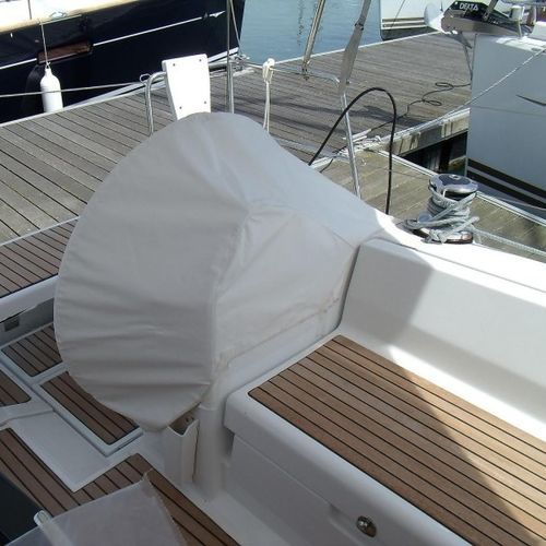 Funda protectora para velero - Oceanis 41 - TTOP Nautic - para rueda de timón / de PVC / gris
