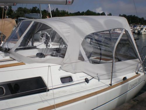Capota de roof para velero - Oceanis 37 - TTOP Nautic - para caseta del timón / con estructura de acero inoxidable / de fibra acrílica