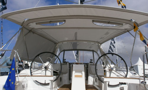 Bimini top para velero - Oceanis 38.1 - TTOP Nautic - para caseta del timón / para timonel / con estructura de acero inoxidable