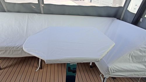 Funda protectora de barco - Prestige M48 - TTOP Nautic - para mesa de cockpit / de PVC / gris