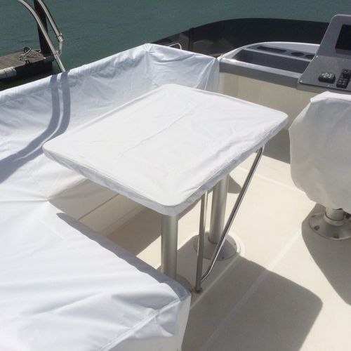 Funda protectora de barco - Swift Trawler 41 Fly - TTOP Nautic - para mesa de cockpit / de PVC / gris