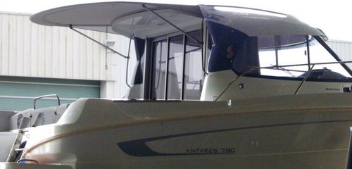 Capota de roof para barco - Antares 7.80 - TTOP Nautic - para caseta del timón / estructura de aluminio / de PVC