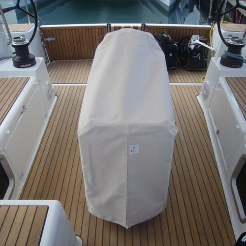 Funda protectora para velero - Sun Odyssey 410 - TTOP Nautic - para mesa de cockpit / de PVC / gris