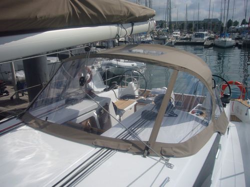 Capota de roof para velero - Sun Odyssey 410 - Construction Site Version - TTOP Nautic - para caseta del timón / estructura de aluminio / con estructura de acero inoxidable
