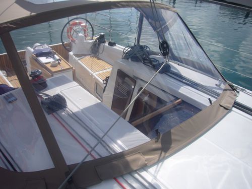Capota de roof para velero - Sun Odyssey 410 - Distribution Version - TTOP Nautic - para caseta del timón / estructura de aluminio / con estructura de acero inoxidable