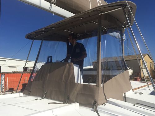 Cierre de cockpit para barco a motor - Bali 4.5 Fly - TTOP Nautic - para catamarán / para Catana
