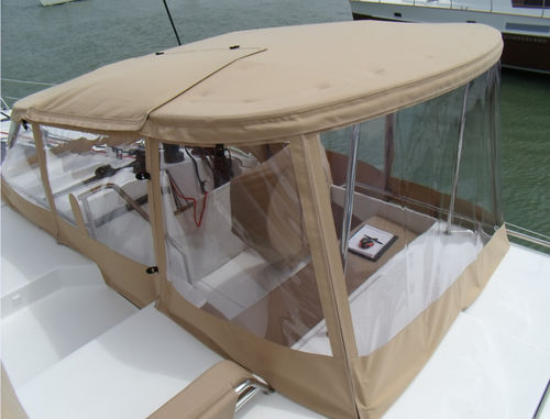 Cierre de cockpit para velero - hel-44-fer-t-fix-bar - TTOP Nautic - para catamarán / para Fountaine Pajot