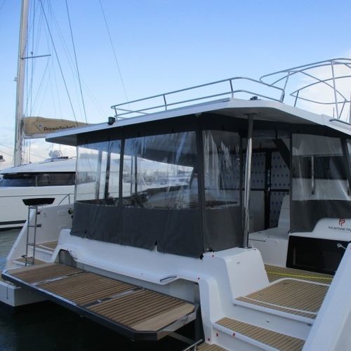 Cierre de cockpit para barco a motor - Elba 45 - TTOP Nautic - para velero / para catamarán / para Fountaine Pajot