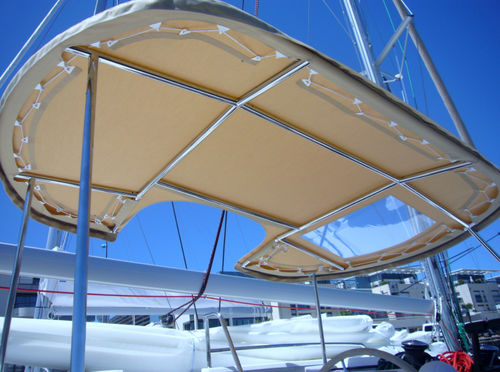 Bimini top para barco - hel-44-bi-fi - TTOP Nautic - para catamarán / para caseta del timón / con estructura de acero inoxidable
