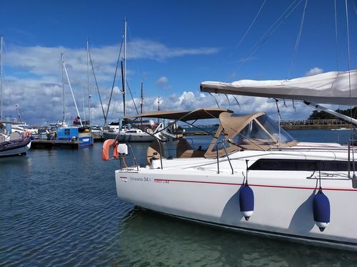 Bimini top para barco - Oceanis 34.1 - TTOP Nautic - para caseta del timón / para timonel / con estructura de acero inoxidable