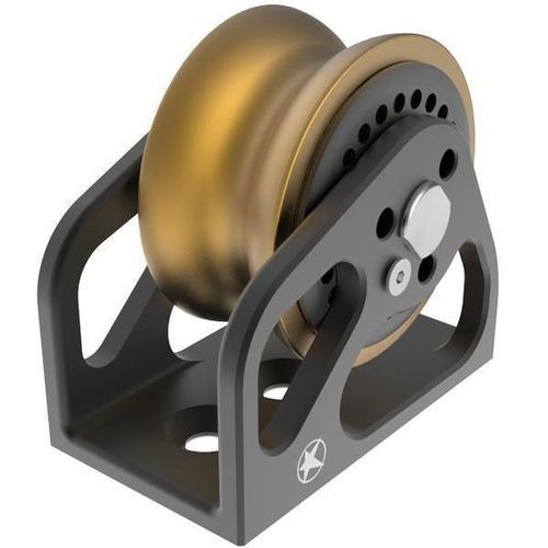 Polea simple - RT55UM-T - UBI MAIOR ITALIA - de pie de mástil / de rodillos / Ø máx. cabo: 14 mm