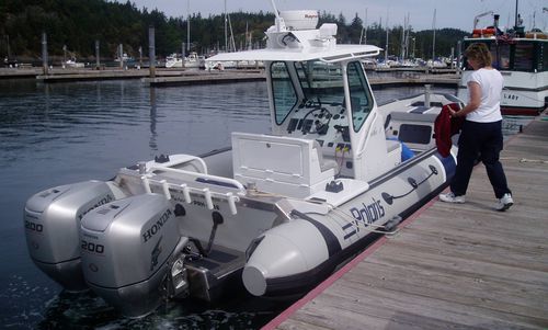 Embarcación neumática fueraborda - NEPTUNE  - Polaris boat - semirrígida / open / con consola central