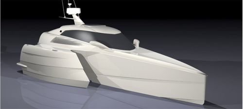 Cabin-cruiser trimarán - LOMOcean Design - fueraborda / con cockpit cerrado / de deporte