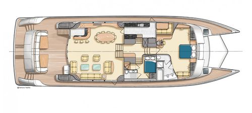 Yate a motor catamarán - Venture 92 - LOMOcean Design - de gran velocidad / raised pilothouse / casco de planeo