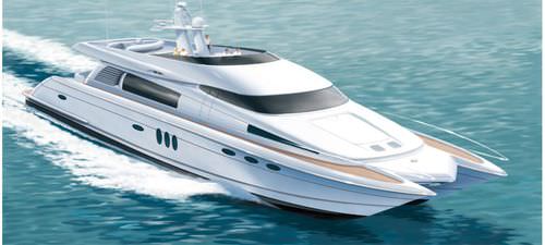 Yate a motor catamarán a motor - Venture 78 - LOMOcean Design - de gran velocidad / con fly / de desplazamiento