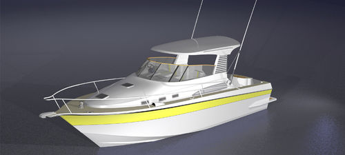 Cabin-cruiser intraborda - Tournament 9 - LOMOcean Design - con hard-top / de pesca deportiva