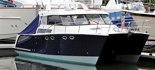 Barco cabinado catamarán - Viper - LOMOcean Design - intraborda / de pesca deportiva / a medida
