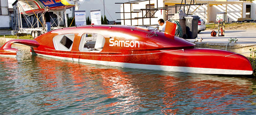 Barco cabinado trimarán - Ocean Rower  - LOMOcean Design - intraborda