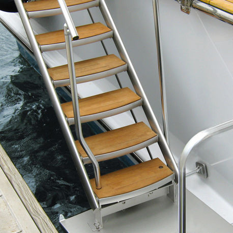 Escalera para yate - UMT MARINE LLC - lateral / de embarque / a medida
