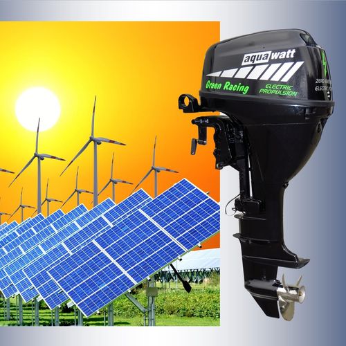 Motor fueraborda - Green Racing - AquaWatt - eléctrico / para embarcación de recreo