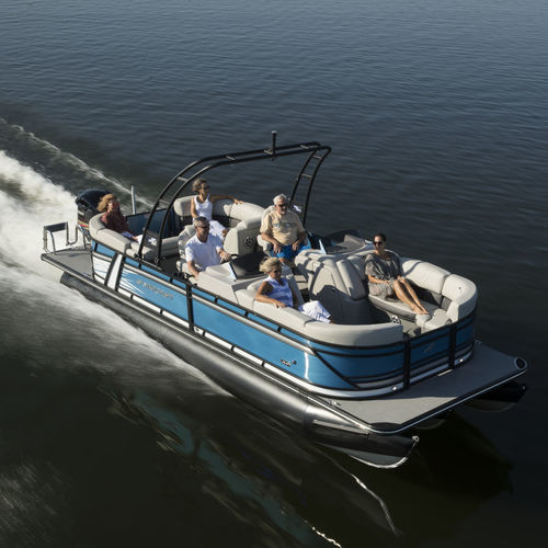 Barco pontón fueraborda - SLS 5 - Stardeck by starcraft - tri-tube / open / con consola lateral