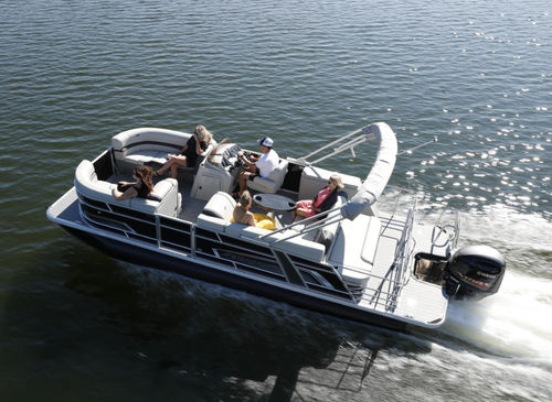 Barco pontón fueraborda - 5 Q - Stardeck by starcraft - tri-tube / open / con consola lateral