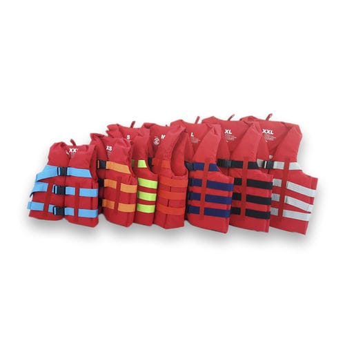 Chaleco de ayuda a la flotabilidad para deportes náuticos - Watersports Jackets Red-Yellow - Commercial Towables - para hombre / de espuma