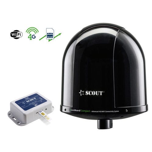 Antena de radio - 4G onBoard Compact Black - Scout S.r.l. - Internet / WiFi / 4G