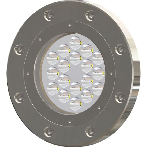 Iluminación subacuática para yate - CONVEX MSR18300 - ASTEL MARINE - LED / multicolor / de acero inoxidable