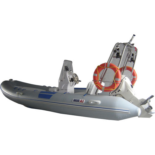 Embarcación neumática fueraborda - 5,00 mt. SCR - MIRAI - RIB / con consola central / de fibra de vidrio