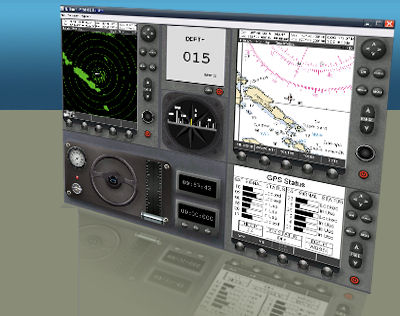 Simulador de navegación - NetSim - Electronic Navigation Simulator - Virtual Marine Technology Inc. - para barco