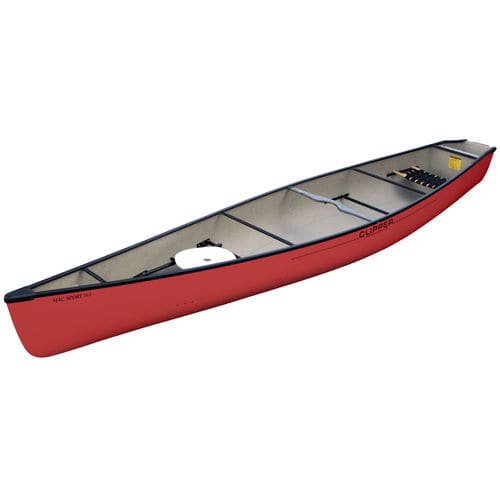 Canoa multiusos - MacKenzie Sport 16’5 - Clipper Canoes - de recreo / 1 plaza / roja