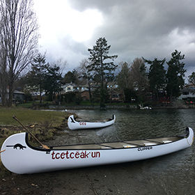 Canoa multiusos - Voyageur II - Clipper Canoes - para 10 personas / blanca / amarilla