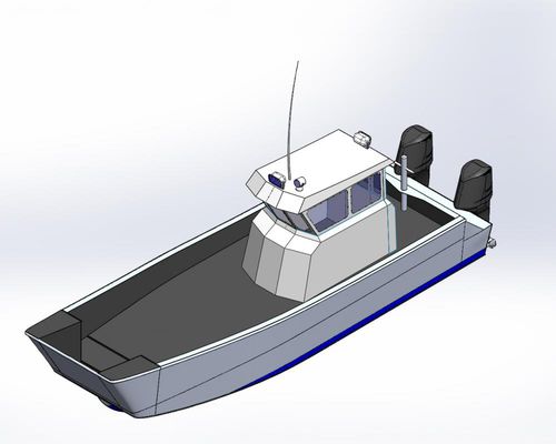 Barco profesional barco de desembarco - Work - Rozema Boats Works - fueraborda / de aluminio