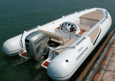 Embarcación neumática fueraborda - 320 EVO - Aermarine - semirrígida / con consola central / embarcación auxiliar para mega-yate