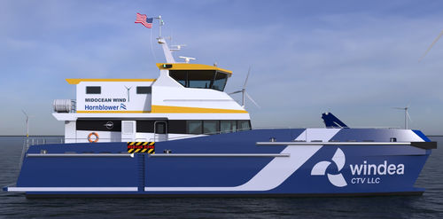 Buque especial de transporte de tripulación - IC21049 - Incat Crowther - para parques éolicos / catamarán / de aluminio