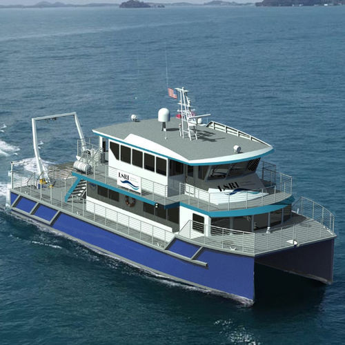 Barco profesional barco de investigación científica - IC22018 - Incat Crowther - catamarán / intraborda / de aluminio