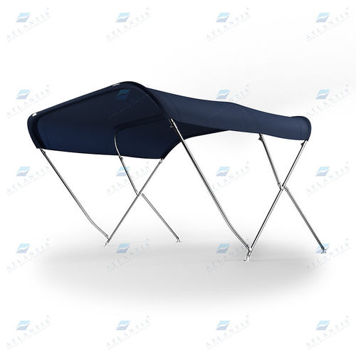 Bimini top para barco de motor - FOLDABLE - Atlantis Italia - para caseta del timón / con estructura de acero inoxidable / de fibra acrílica