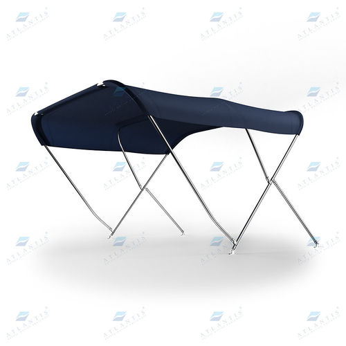 Bimini top para barco de motor - Atlantis Italia - para caseta del timón / con estructura de acero inoxidable / de fibra acrílica