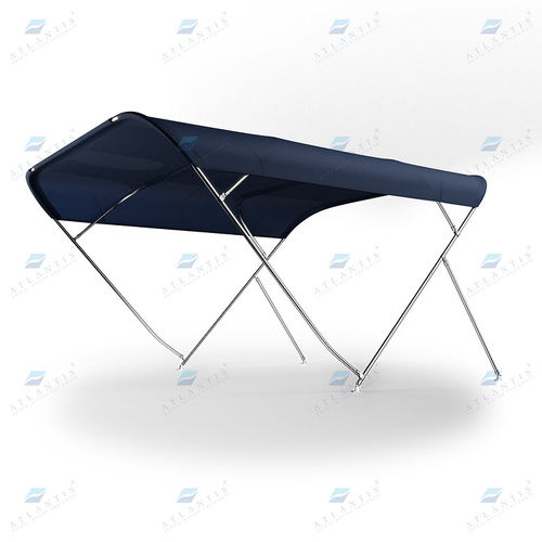 Bimini top para barco de motor - Atlantis Italia - para caseta del timón / con estructura de acero inoxidable / de fibra acrílica
