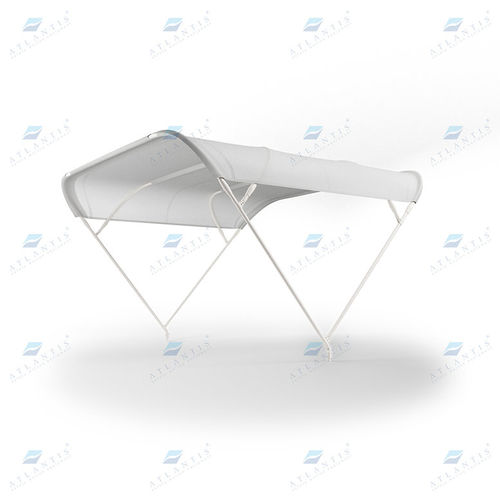 Bimini top para barco de motor - Atlantis Italia - para caseta del timón / estructura de aluminio / de poliéster