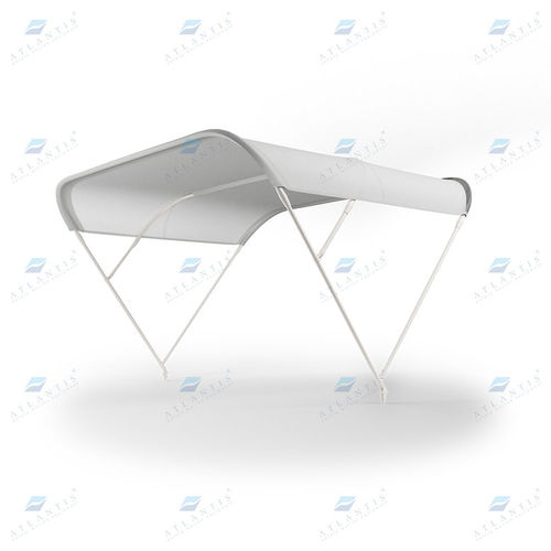 Bimini top para barco de motor - Atlantis Italia - para caseta del timón / estructura de aluminio / de poliéster