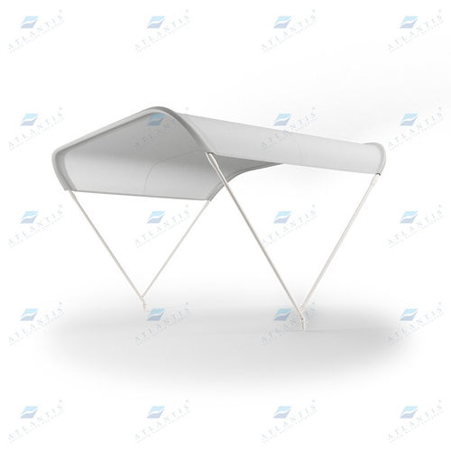 Bimini top para barco de motor - Atlantis Italia - para caseta del timón / estructura de aluminio / de poliéster