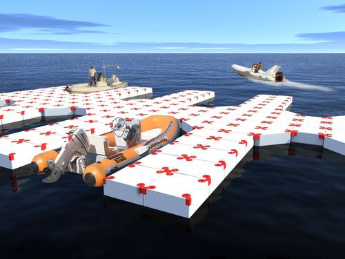 Pantalán modular - TAFF - Modular Floating System - flotante / de amarre / de barco