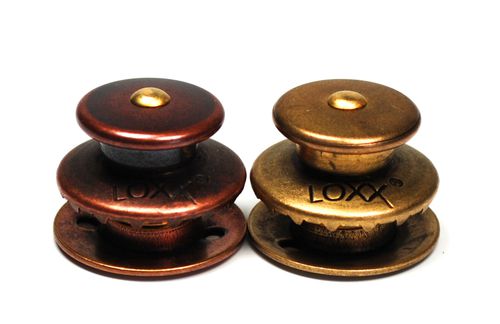 Cierre para barco - LOXX® XL Antique brass and copper - Schaeffertec GmbH - para funda de barco / hembra / de metal