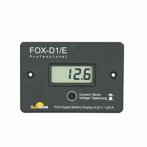 Controlador de carga para batería - FOX Series - SunWare Solartechnik - para panel solar / para barco / con indicador digital