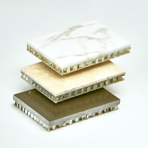 Panel sándwich para suelo interior - Alustep serie - Cel Components s.r.l.  - fibra de vidrio / para la colocación de piedra natural